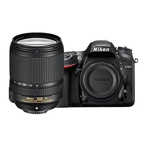  Nikon D7200 DX-format DSLR w/ 18-140mm VR Lens (Black)