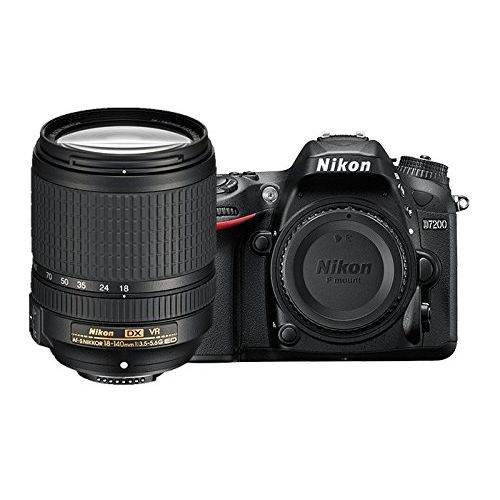  Nikon D7200 DX-format DSLR w/ 18-140mm VR Lens (Black)