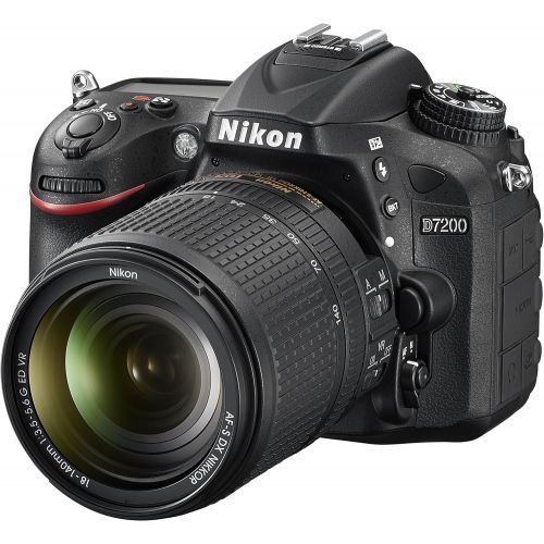  Nikon D7200 DX-format DSLR w/ 18-140mm VR Lens (Black)