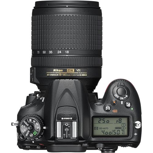  Nikon D7200 DX-format DSLR w/ 18-140mm VR Lens (Black)