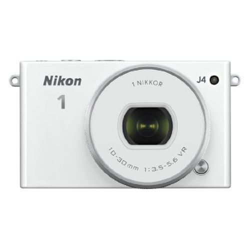  Nikon 1 J4 Digital Camera with 1 NIKKOR 10-30mm f/3.5-5.6 PD Zoom Lens (White) (Discontinued by Manufacturer)