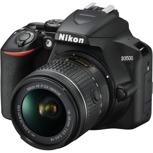  Nikon D3500 24.2MP DSLR Camera with AF-P DX NIKKOR 18-55mm f/3.5-5.6G VR Lens Bundle with 16GB Memory Card, Photo and Video Professional Editing Suite and Camera Bag for DSLR Camer