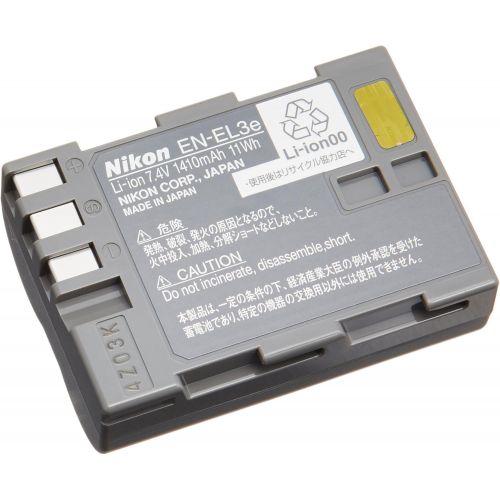  Nikon EN-EL3e Rechargeable Li-Ion Battery for D200, D300, D700 and D80 Digital SLR Cameras - Retail Packaging