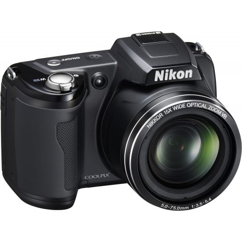  Nikon Coolpix L110 12.1MP Digital Camera with 15x Optical Vibration Reduction (VR) Zoom and 3.0-Inch LCD (Black)