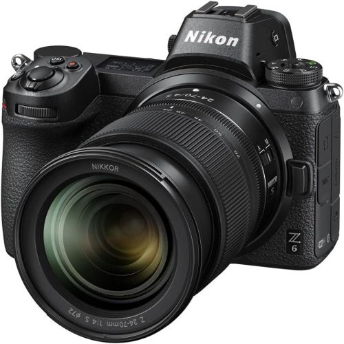  Nikon Z6 Mirrorless Camera with 24-70mm f/4 S Lens and FTZ Mount Adapter Bundle (2 Items)