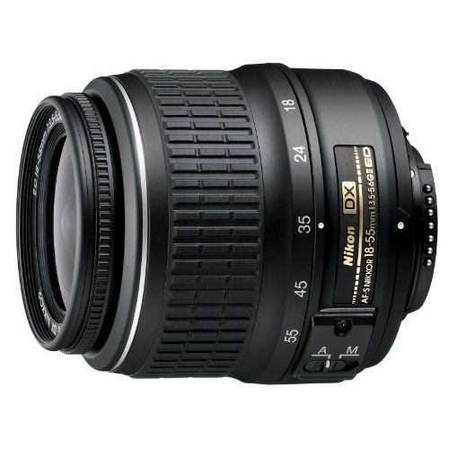  Nikon AF-S DX NIKKOR 18-55mm f/3.5-5.6G ED II Zoom Lens with Auto Focus for Nikon DSLR Cameras