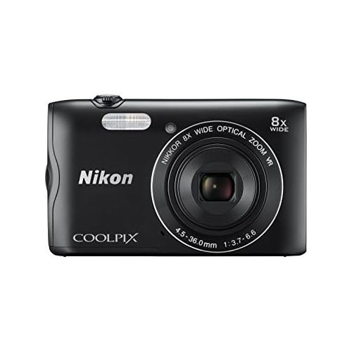  Nikon Coolpix A300 20 MP Point & Shoot Digital Camera, Black