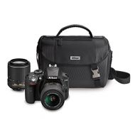 Nikon D3300 DX-format DSLR Kit w/ 18-55mm DX VR II & 55-200mm DX VR II Zoom Lenses and Case (Black)