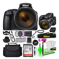 Nikon COOLPIX P1000 16MP 125x Optical Zoom Digital Camera (26522) Deluxe Bundle Kit -Includes- Sandisk 64GB SD Card + Large Camera Bag + Filter Kit + Spare Battery + Cleaning Kit +