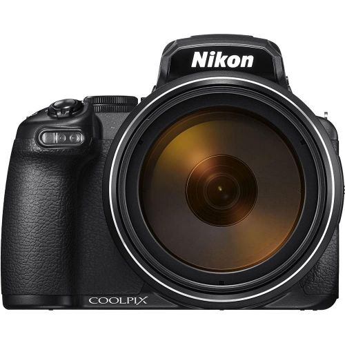  Nikon COOLPIX P1000 16MP 125x Optical Zoom Digital Camera (26522) Deluxe Bundle Kit -Includes- Sandisk 64GB SD Card + Large Camera Bag + Filter Kit + Spare Battery + Cleaning Kit +