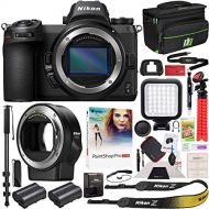Nikon Z6 Mirrorless Camera Body FX-Format Full-Frame 4K Ultra HD with FTZ Mount Adapter for F-Mount Lenses and Deco Gear Travel Gadget Bag Case + Extra Battery & Accessory Kit Edit