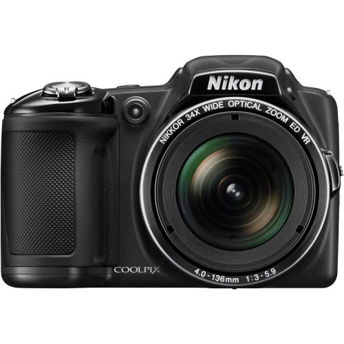  Nikon COOLPIX L830 16 MP CMOS Digital Camera with 34x Zoom NIKKOR Lens and Full 1080p HD Video (Black) (Discontinued by Manufacturer)