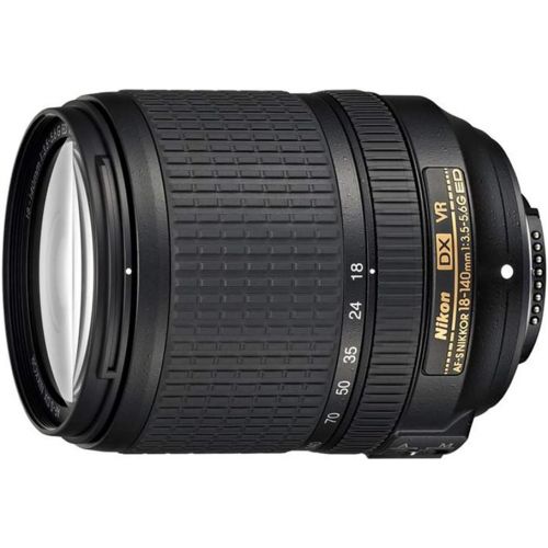  Nikon AF-S DX NIKKOR 18-140mm f/3.5-5.6G ED Vibration Reduction Zoom Lens with Auto Focus for Nikon DSLR Cameras