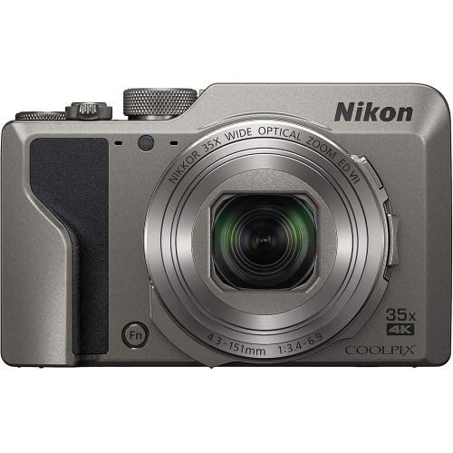  Nikon Coolpix A1000 20.1 MP Point & Shoot Digital Camera, Silver