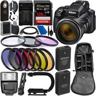 Nikon COOLPIX P1000 Digital Camera with Deluxe Accessory Bundle - Includes: SanDisk Extreme PRO 128GB Memory Card, Extra Battery & Much More