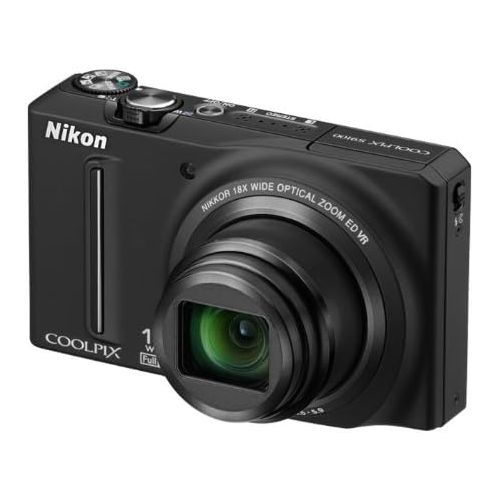  Nikon COOLPIX S9100 12.1 MP CMOS Digital Camera with 18x NIKKOR ED Wide-Angle Optical Zoom Lens and Full HD 1080p Video (Black) (OLD MODEL)