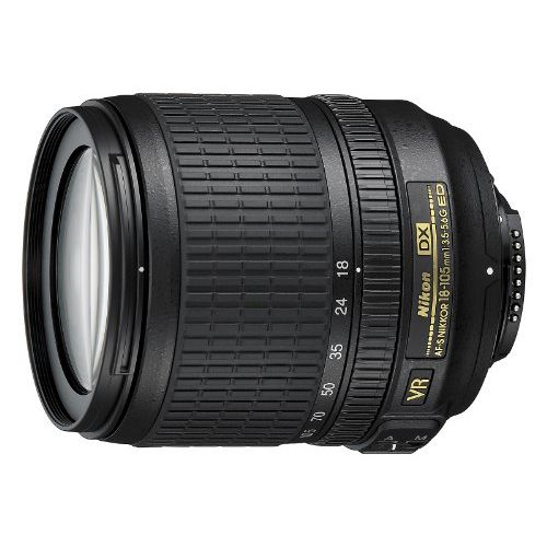  Nikon AF-S DX NIKKOR 18-105mm f/3.5-5.6G ED Vibration Reduction Zoom Lens with Auto Focus for Nikon DSLR Cameras - (New)