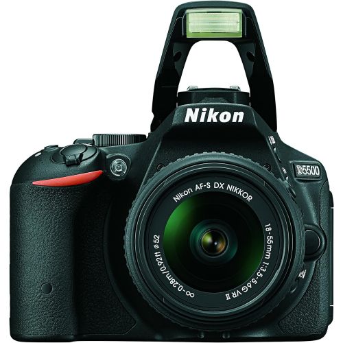  Nikon D5500 DX-format Digital SLR w/ 18-55mm VR II Kit (Black)