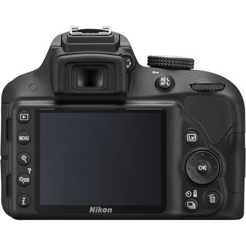  Nikon D3300 24.2 MP CMOS Digital SLR with Auto Focus-S DX Nikkor 18-55mm f/3.5-5.6G VR II Zoom Lens (Black)