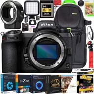 Nikon Z6II Mirrorless Camera Body FX-Format Full-Frame 4K UHD 1659 Bundle with FTZ Lens Mount Adapter + Deco Gear Backpack Case + LED + 64GB CFexpress Card + Photo Video Software K