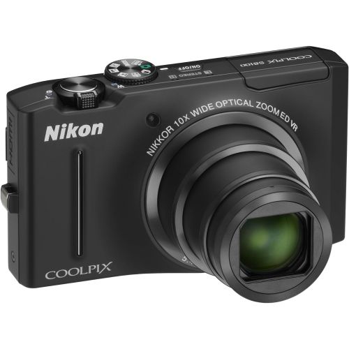  Nikon Coolpix S8100 12.1 MP CMOS Digital Camera with 10x Optical Zoom-Nikkor ED Lens and 3.0-Inch LCD (Black)