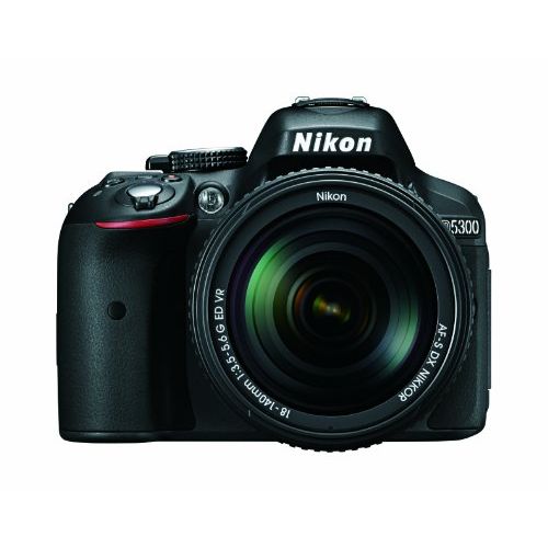  Nikon D5300 24.2 MP CMOS Digital SLR Camera with 18-140mm f/3.5-5.6G ED VR Auto Focus-S DX NIKKOR Zoom Lens (Black)