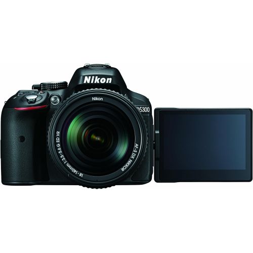  Nikon D5300 24.2 MP CMOS Digital SLR Camera with 18-140mm f/3.5-5.6G ED VR Auto Focus-S DX NIKKOR Zoom Lens (Black)