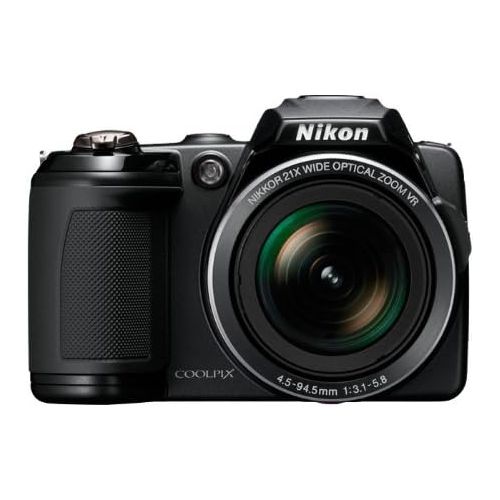  Nikon COOLPIX L120 14.1 MP Digital Camera with 21x NIKKOR Wide-Angle Optical Zoom Lens and 3-Inch LCD (Black) (OLD MODEL)