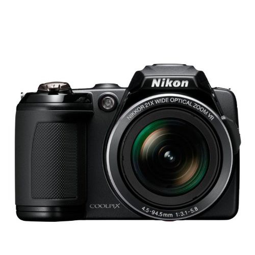  Nikon COOLPIX L120 14.1 MP Digital Camera with 21x NIKKOR Wide-Angle Optical Zoom Lens and 3-Inch LCD (Black) (OLD MODEL)