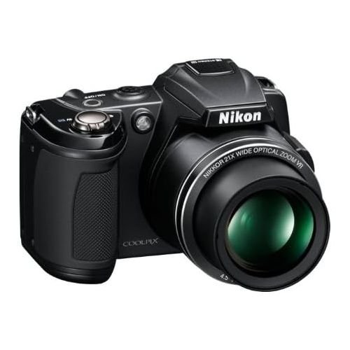  Nikon COOLPIX L120 14.1 MP Digital Camera with 21x NIKKOR Wide-Angle Optical Zoom Lens and 3-Inch LCD (Black) (OLD MODEL)