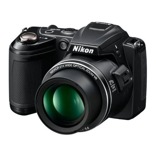  Nikon COOLPIX L120 14.1 MP Digital Camera with 21x NIKKOR Wide-Angle Optical Zoom Lens and 3-Inch LCD (Black) (OLD MODEL)