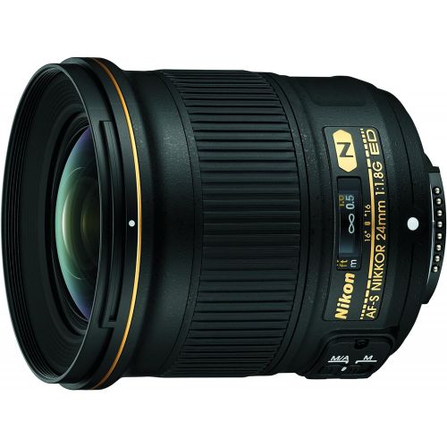  Nikon AF-S FX NIKKOR 24mm f/1.8G ED Fixed Lens with Auto Focus for Nikon DSLR Cameras