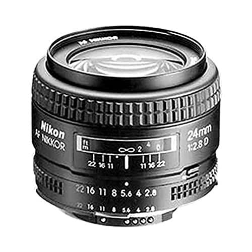  Nikon AF FX NIKKOR 24mm f/2.8D Fixed Zoom Lens with Auto Focus for Nikon DSLR Cameras - White Box (New)