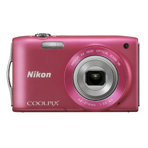  Nikon COOLPIX S3300 16 MP Digital Camera with 6x Zoom NIKKOR Glass Lens and 2.7-inch LCD (Pink)