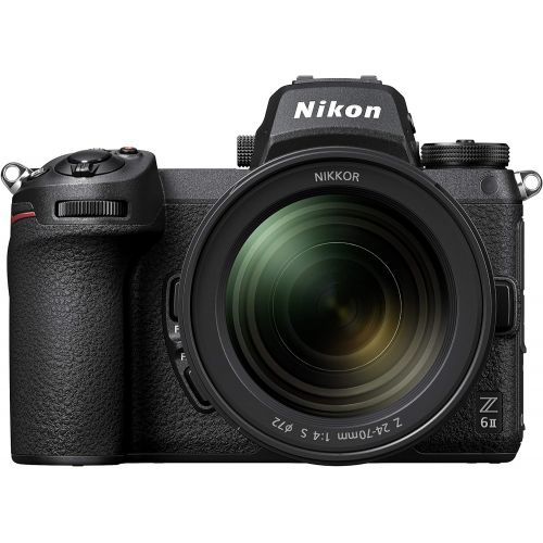  Nikon Z 6II FX-Format Mirrorless Camera Body w/NIKKOR Z 24-70mm f/4 S, Black