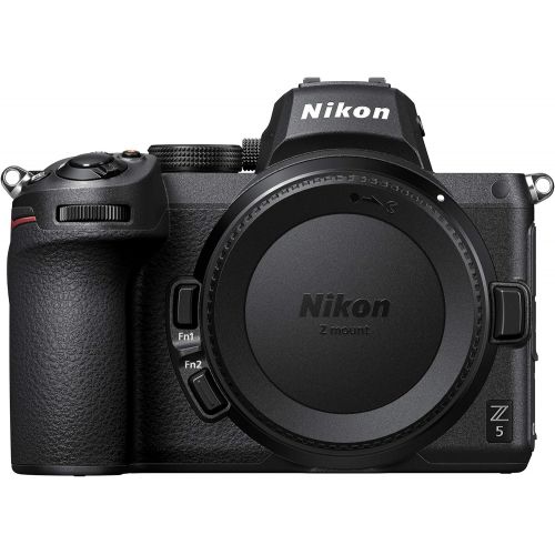  Nikon Z5 Mirrorless Camera Full Frame Body FX-Format 4K UHD Bundle with Deco Gear Photography Backpack + Photo Video LED Lighting + Lexar 64GB High Speed SD Card + Software Kit and