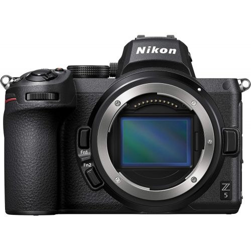  Nikon Z5 Mirrorless Camera Full Frame Body FX-Format 4K UHD Bundle with Deco Gear Photography Backpack + Photo Video LED Lighting + Lexar 64GB High Speed SD Card + Software Kit and