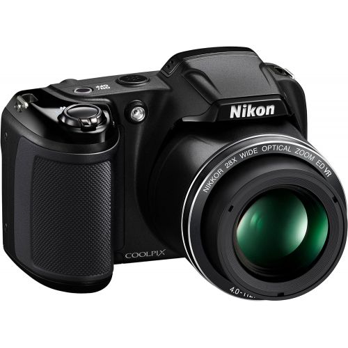  Nikon Coolpix L340 20.2 MP Digital Camera with 28x Optical Zoom and 3.0-Inch LCD (Black)