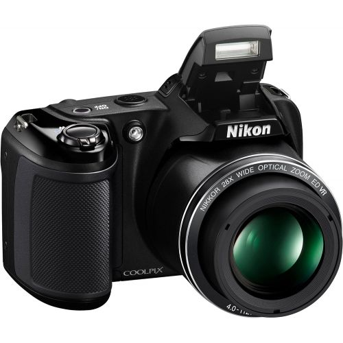  Nikon Coolpix L340 20.2 MP Digital Camera with 28x Optical Zoom and 3.0-Inch LCD (Black)