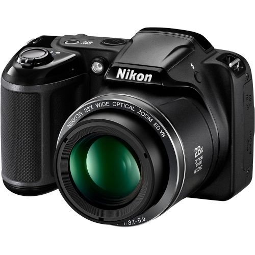  Nikon Coolpix L340 20.2 MP Digital Camera with 28x Optical Zoom and 3.0-Inch LCD (Black)