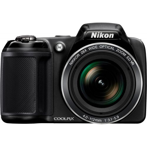  Nikon Coolpix L340 20.2 MP Digital Camera with 28x Optical Zoom and 3.0-Inch LCD (Black)