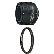 Nikon 50mm f/1.8G Lens for DSLR Cameras with UV Protection Lens Filter