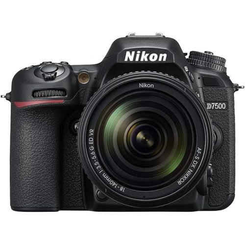  Nikon D7500 20.9MP DSLR Camera with AF-S DX NIKKOR 18-140mm f/3.5-5.6G ED VR Lens, Black