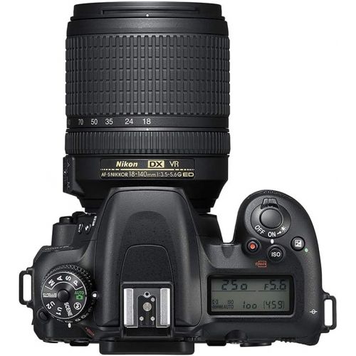  Nikon D7500 20.9MP DSLR Camera with AF-S DX NIKKOR 18-140mm f/3.5-5.6G ED VR Lens, Black