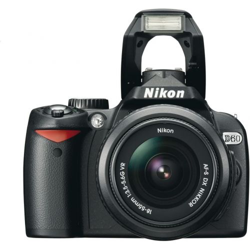  Nikon D60 DSLR Camera with 18-55mm f/3.5-5.6G Auto Focus-S Nikkor Zoom Lens