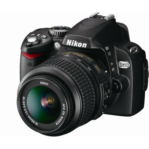  Nikon D60 DSLR Camera with 18-55mm f/3.5-5.6G Auto Focus-S Nikkor Zoom Lens