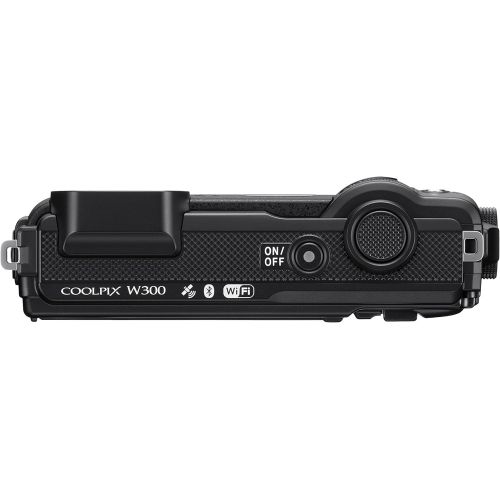  Nikon W300 Waterproof Underwater Digital Camera with TFT LCD, 3, Black (26523)