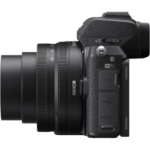  Nikon Z50 Compact Mirrorless Digital Camera with Flip Under Selfie/Vlogger LCD 2 Zoom Lens Kit Includes: NIKKOR Z DX 16-50mm f/3.5-6.3 VR & NIKKOR Z DX 50-250mm F/4.5-6.3 VR