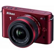 Nikon 1 J2 10.1 MP HD Digital Camera with 10-30mm VR Lens (Red)