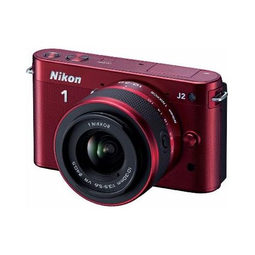  Nikon 1 J2 10.1 MP HD Digital Camera with 10-30mm VR Lens (Red)